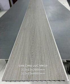 Tấm nhựa lót sàn chịu lực màu gỗ xám nhạt