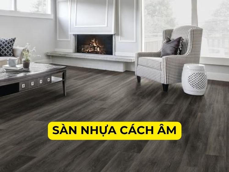 Sàn nhựa cách âm giả gỗ cho căn hộ chung cư, nhà tập thể đẹp, giá rẻ