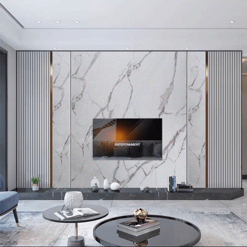 mẫu nhựa ốp tường phòng khách