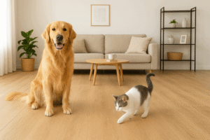 vật liệu lát sàn cho nhà có thú cưng