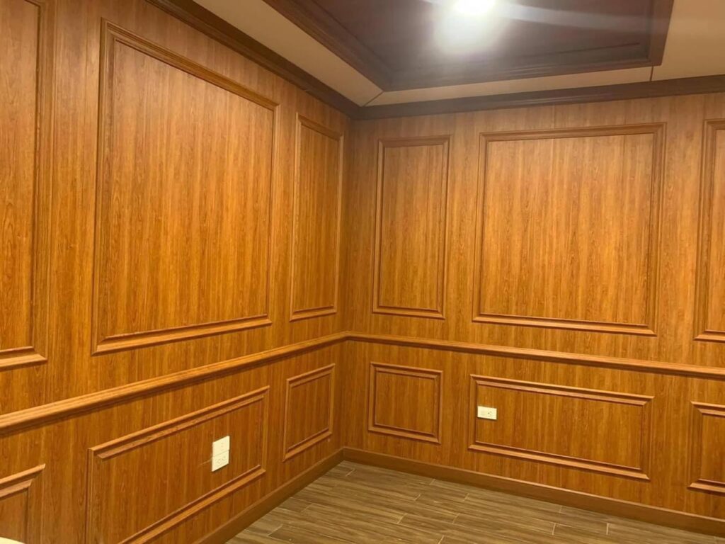 mẫu nhựa ốp tường phòng khách