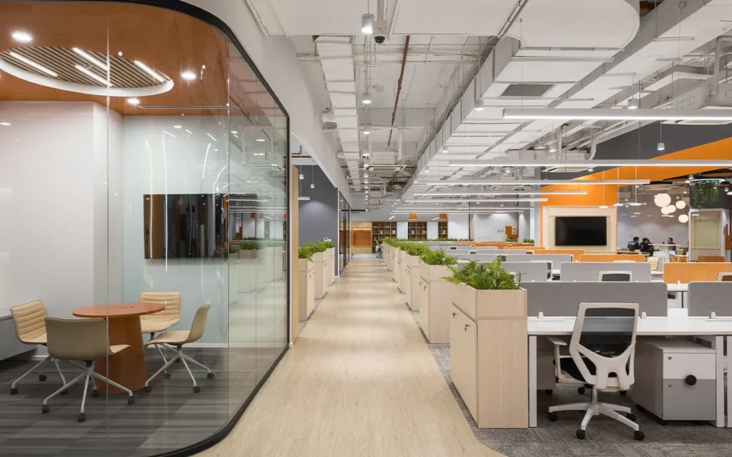 nội thất văn phòng không gian mở