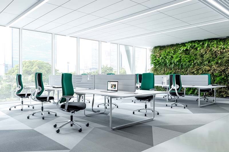 nội thất văn phòng Biophilic Design